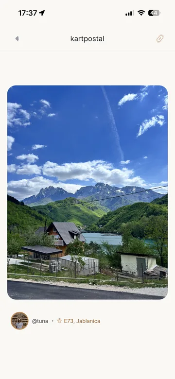 Tuna’nın Jablanica’da bıraktığı fotoğraf kartpostalı